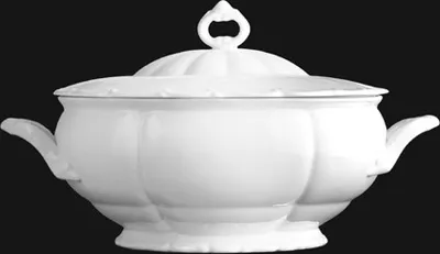 Produktbild von Suppenschüssel 3,00 l, weißes Porzellan, Verona, G. Benedikt