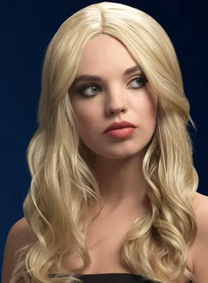 Produktbild von Beach Waves blond - Kostüm Perücke für Fasching