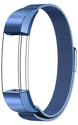 Produktbild von By Qubix passend für Fitbit Alta HR Milanaise-Armband - Maß: Large - Blau