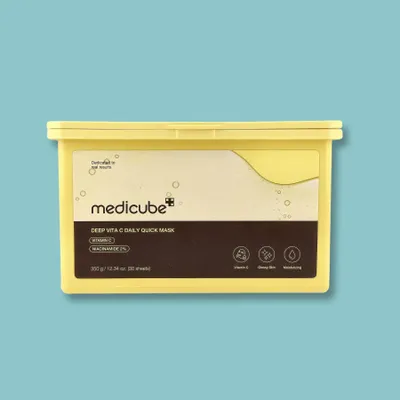 Obrázok produktu pre Medicube Deep Vita C Daily Quick Mask rozjasňujúca plátienková maska na tvár 30 ks 300 g