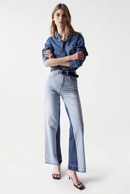 Produktbild von Salsa Jeans Glamour Cropped Straight Jeans Blau 27 / 32 Frau Blau 27