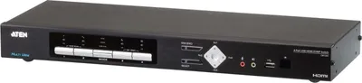 Obrázek produktu pro ATEN CM1284, 4096 x 2160 px, Připojení na síť Ethernet, 4K Ultra HD, Instalace do racku, 16 W, 1U