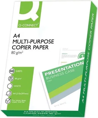 Obrázok produktu pre Q-Connect® KF01087 Kopírovací papier ECF A4 80 g/m2 500 listov