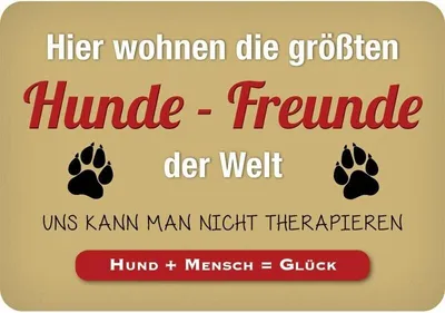 Produktbild von Kulthänger Blechschild Hunde-Freunde KH 010