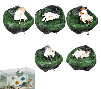 Image de Jeu de décoration flottant pour aquarium, sur le thème des chats