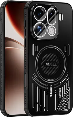 Produktbild von Magnetische Hülle für Oppo Find X9 Pro mit Linsenabdeckung, Aluminium Stoßfestes Schutzhülle mit Wärmeableitung Schwarz