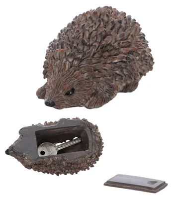 Produktbild von Esschert Design | Schlüsselbox - Igel - Braun - Realistische Figur - Versteck für Schlüssel - Wetterfest