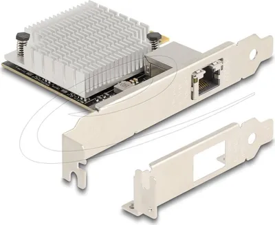 Obrázek produktu pro DeLOCK 90758, Interní, Kabel, PCI Express, Ethernet, 10000 Mbit/s, Černá, Nerezová ocel