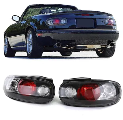 Rückleuchten Heckleuchten Klarglas schwarz für Mazda MX-5 NA 1989-1998