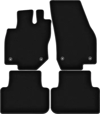 Produktbild von Wielganizator Velours-Autoteppiche – passend für VW Tiguan III (SUV, Bj. 2024-) – schwarz, passgenau, mit Befestigungen set 4 Stk.