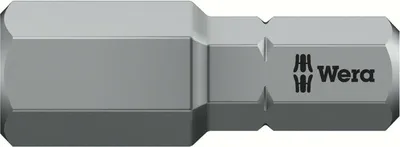 Produktbild von Wera 05056335001, 1 Stück(e), Hex (metrisch), 8 mm, CE, GS, DVE, 25 mm, 25,4 / 4 mm (1 / 4")