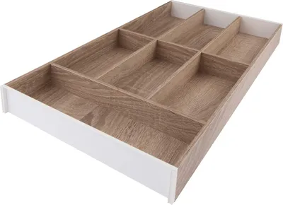 Produktbild von Blum Ambia-Line Besteckeinsatz Besteckkasten 574x300x50mm, Bardolino Eiche Stahl