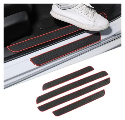 Image de Protections de bas de porte pour Toyota RAV4, modèles de 2009 à 2023 - Lot de 4 pièces