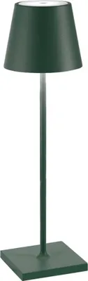 Immagine prodotto di Lampada a led da tavolo Poldina Pro Verde Scuro ricaricabile e dimmerabile con batteria fino a 12 ore