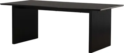 Produktbild von FURNLUX Esstisch Vail Schwarz 200cm / Hauptfarbe: Schwarz / Abmessungen: 200 x 100 x 75 cm