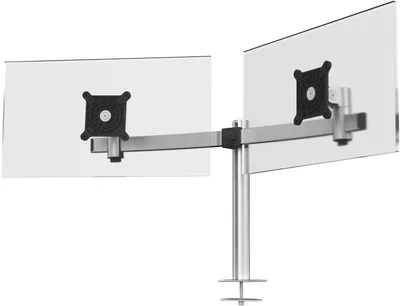 Produktbild von DURABLE Monitor Halterung PRO für 2 Monitore, 508623 silber