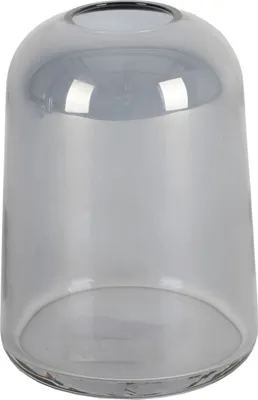 Produktbild von BURI Glasvase grau blau Blumenvase Kugelvase Dekovase Vase Tischdeko Wohnaccessior