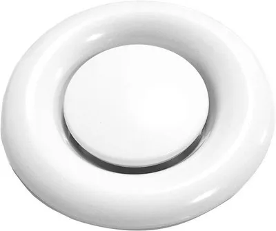 Immagine prodotto di Serranda per impianti di ventilazione - Conchiglia regolabile - Controllo del flusso d'aria - Regolabile - Diametro 80 mm - Bianco