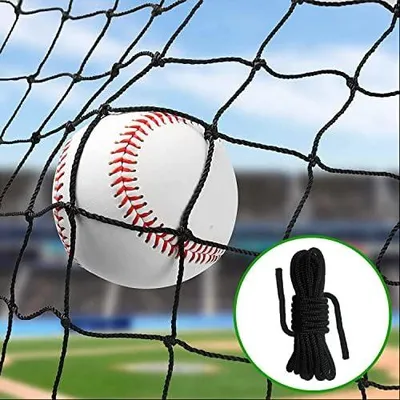Produktbild von Robustes Baseball- und Softball-Netz als Sportbarriere aus Nylon, Baseballnetz, 25,4 x 30,4 cm, 25,4 x 50,8 cm