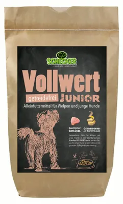 Produktbild von 1 x 6 kgSchecker Trockenfutter Vollwert-Junior, getreidefrei