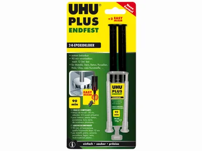 Produktbild von UHU 2K-Epoxidharzklebstoff PLUS ENDFEST 15 g gelblich