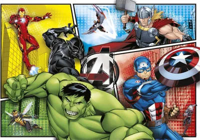 Zdjęcie produktu dla Clementoni - Puzzle Marvel Avengers 104 elementy - Oficjalny produkt premium