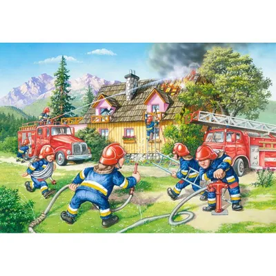 Obrázok produktu pre Castorland Fire Brigade 40 Maxi pcs, 40 kusov, rozprávky, 4 rok / roky