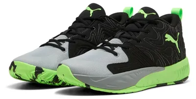 Produktbild von Puma Unisex Court Pro 3 Mid Basketballschuhe 313830-02 Black/Green, Schuhgröße:46 EU