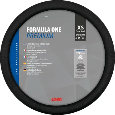 Immagine prodotto di Coprivolante Lampa TPE Formula 1 per ruote XS diametro 30-34 cm Nero