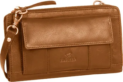 Produktbild von MUSTANG Leder Geldbörse Umhängetasche Salamanca Tome Wallet Bag Cognac hellbraun