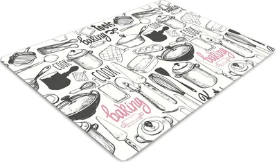 Produktbild von Stuhlunterlage Bürostuhlunterlage 120 cm x 90 cm Bodenmatte Bürostuhlunterlage - Küchenmotive.