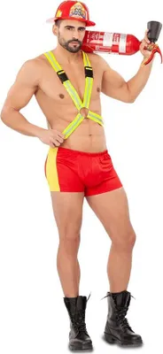 Produktbild von Mom Feuerwehrmannkostüm Orange M-L Orange M-L