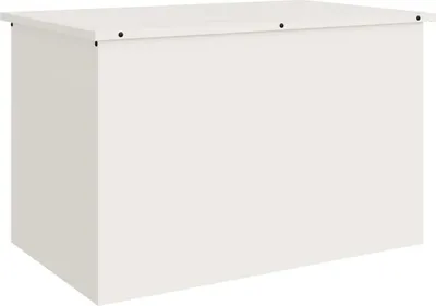 Image de Boîte de Rangement Extérieure Blanc 80 x 50,5 x 50 cm Acier