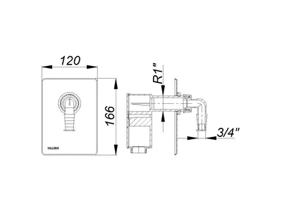 Produktbild von DALLMER Anschlussset Waschgeräte-Siphon 400 Vario.1