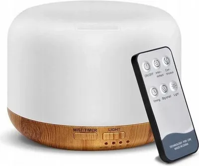 Obrázek produktu pro Pronett XJ4722 Aroma difuzér LED, 13 W, 300 ml, dalkový ovládač, světle hnědý