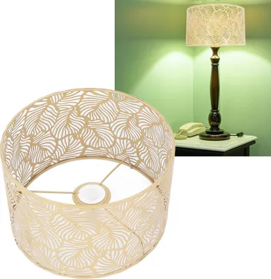 Produktbild von Lampenschirm Licht Lampenschirm Modern Einfacher Stil Home Dekoration für E14 E27 Glühbirnen Gold Farbe