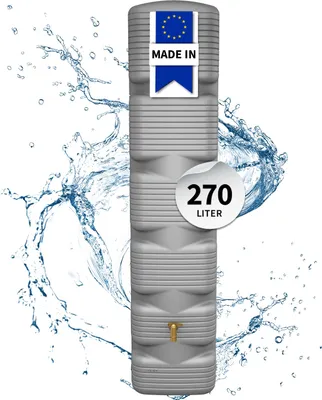Image de 4rain Réservoir Mural QUADRO 270 L, gris béton avec Aqua-Quick