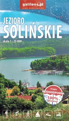 Zdjęcie produktu dla Jezioro Solina 1:25 000. Solina. Wodoodporna mapa kieszonkowa. Galileos
