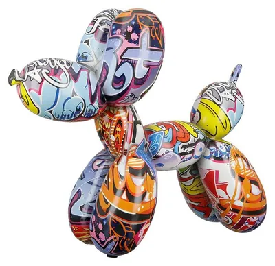 Produktbild von Dekorative Figur, Skulptur, Ballonhund, Statue – Höhe: 25 cm