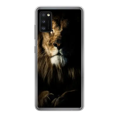 Produktbild von MuchoWow® Handyhülle Schutzhülle Hülle für Samsung Galaxy A41 Löwe - Licht - Porträt Silikon Softcase Handy Hülle - Mobiltelefon