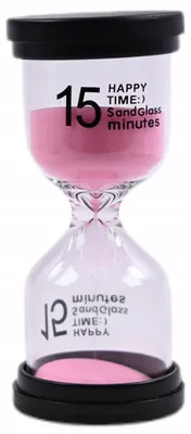 Produktbild von Sanduhr 15 Minuten Eieruhr für Kinder - Präziser Pomodoro Timer & Küchentimer aus Glas
