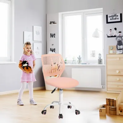 Obrázok produktu pre Kancelárska stolička pre deti, nastaviteľná výška, otočná, s malým operadlom