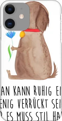 Produktbild von Mr. & Mrs. Panda Iphone 11 Handyhülle Hund Blume - Weiß - Geschenk, XR, Hülle, Hunde, Handy Schutzhülle, Haha, Cover, Süß, Stil