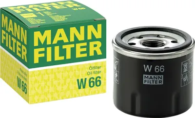 Produktbild von Ölfilter MANN-FILTER W 66 Anschraubfilter für RENAULT Clio III Schrägheck (BR0/1, CR0/1) TWINGO II (CN0) CLIO II (BB0/1/2, CB0/1/2) TWINGO I (C06)