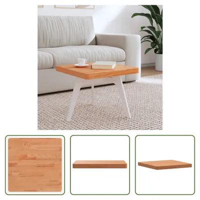 Produktbild von The Living Store Tischplatte 50x50x4 cm Quadratisch Massivholz Buche