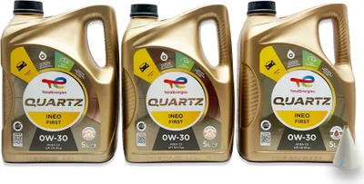 Produktbild von Total Quartz Ineo First 0W-30 | 15 L | B71 2312  B71 2302 | mit Öltrichter