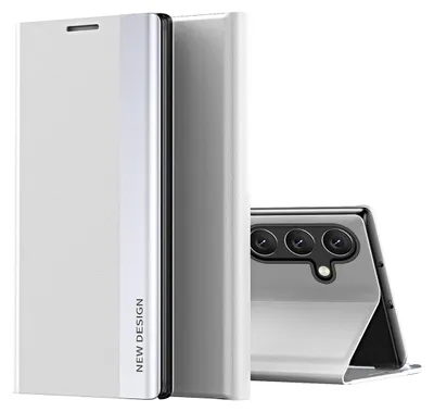 Immagine prodotto di Custodia per Samsung Galaxy A56, Custodia magnetica in Finto cuoio con funzione di supporto Bianco