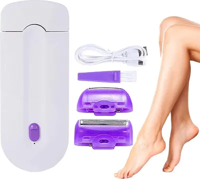 Obrázok produktu pre Dámske holiace strojčeky na celé telo s mikrofóliou LED svetlo USB nabíjanie suché a mokré holenie - SmoothTouch