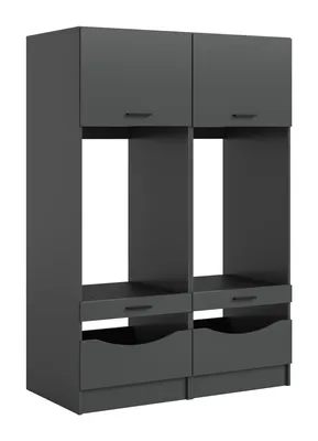 Produktbild von Waschmaschinenschrank Set Free 4 | anthrazit | 2-teilig