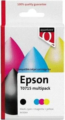 Produktbild von Quantore - Tintenpatronen-Alternative für T071540 Schwarz + Farbe